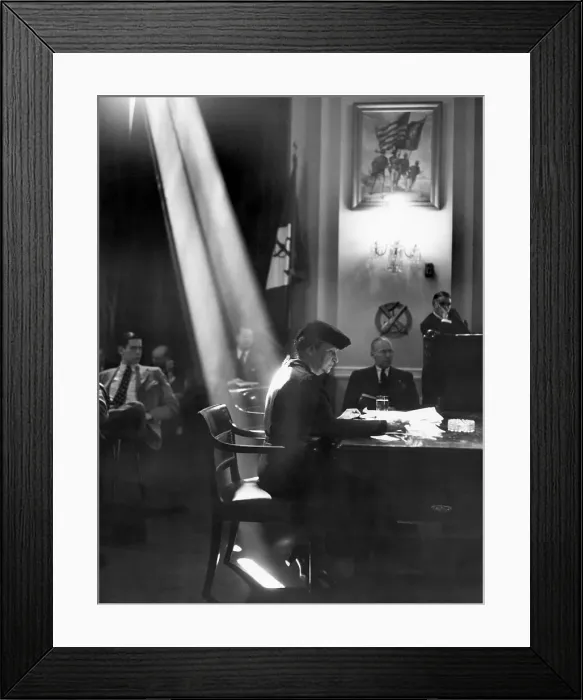 Framed Print : Secretary of Labor Frances Perkins During Naval Affairs Hearing Framed Print : Secretary of Labor Frances Perkins During Naval Affairs Hearing