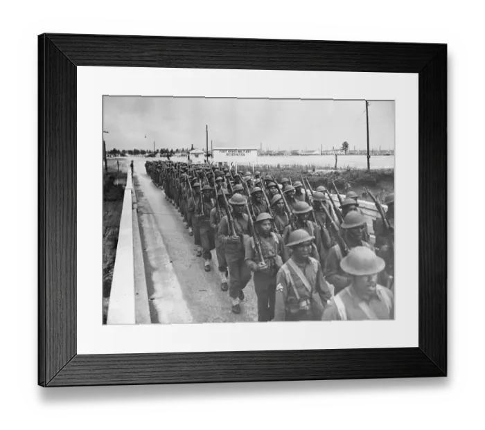 Framed Print : Black Army Engineers Marching Framed Print : Black Army Engineers Marching
