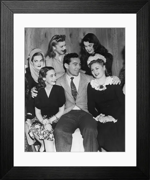 Framed Print : Jack Graf With Five Sub-Debutantes Framed Print : Jack Graf With Five Sub-Debutantes