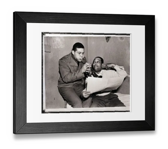 Framed Print : Ring Champ Joe Louis Playing for Duke Ellington Framed Print : Ring Champ Joe Louis Playing for Duke Ellington