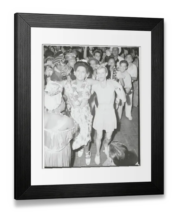 Framed Print : Party Goers Posing at Costume Ball Framed Print : Party Goers Posing at Costume Ball