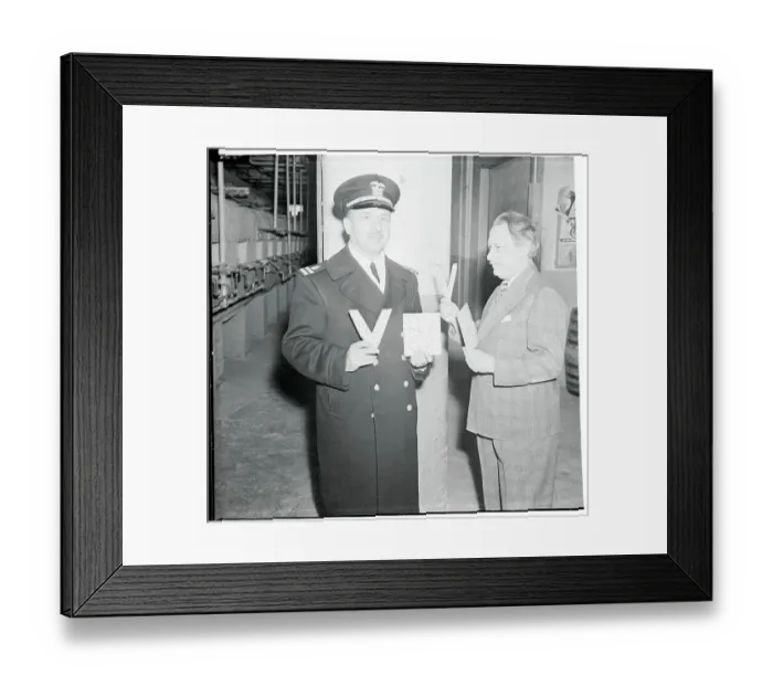 Framed Print : V-Shaped Matzohs For WWII Victory