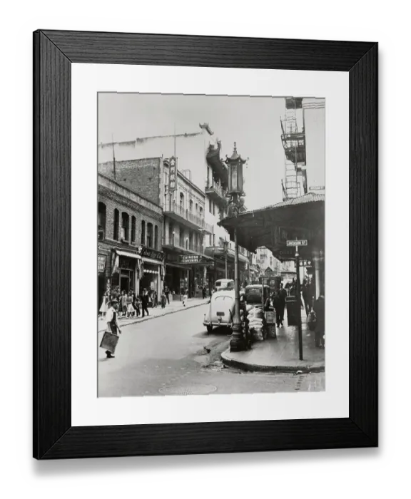 Framed Print : Grant Avenue & Jackson Street, Chinatown Framed Print : Grant Avenue & Jackson Street, Chinatown