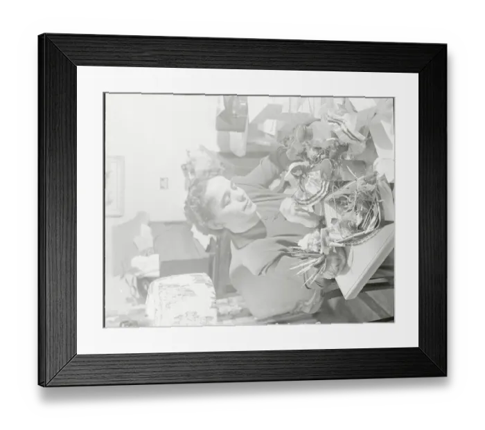 Framed Print : Iris Halsey Painting Toys