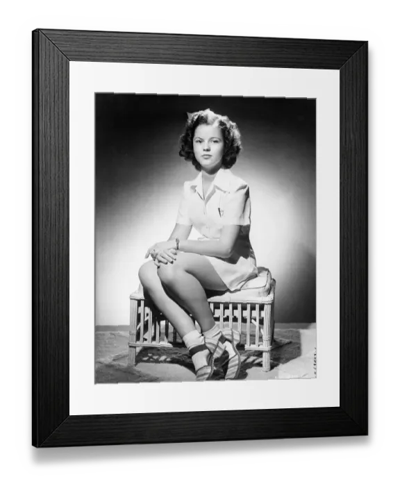 Framed Print : Portrait of Shirley Temple Framed Print : Portrait of Shirley Temple