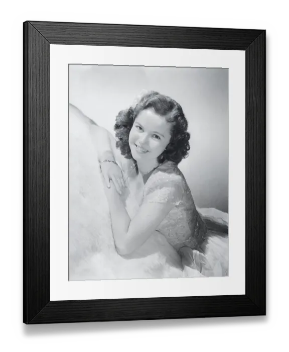 Framed Print : Portrait of Shirley Temple Framed Print : Portrait of Shirley Temple