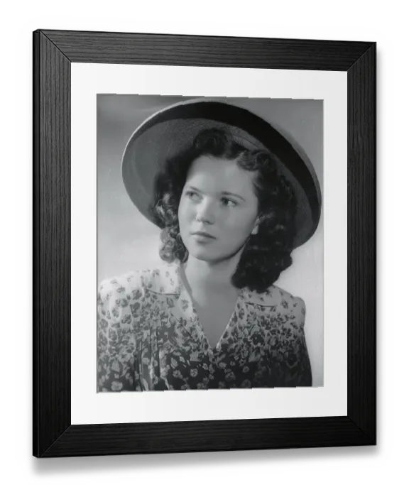 Framed Print : Portrait of Shirley Temple Framed Print : Portrait of Shirley Temple
