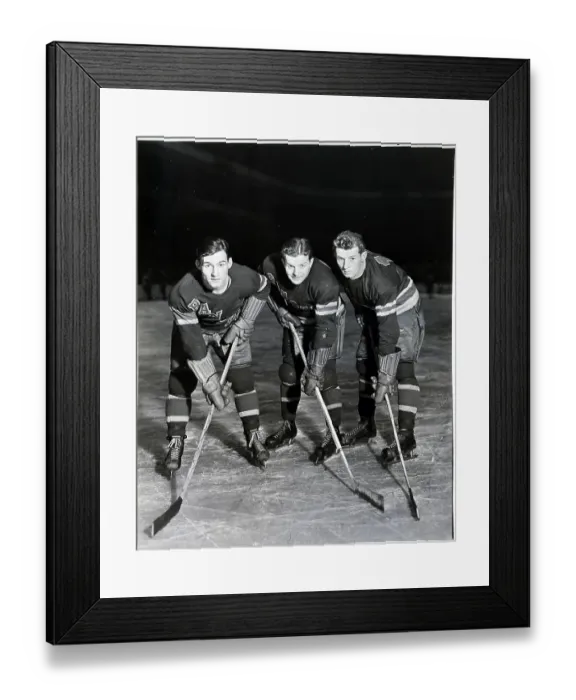 Framed Print : New York Rangers In Uniforms Framed Print : New York Rangers In Uniforms