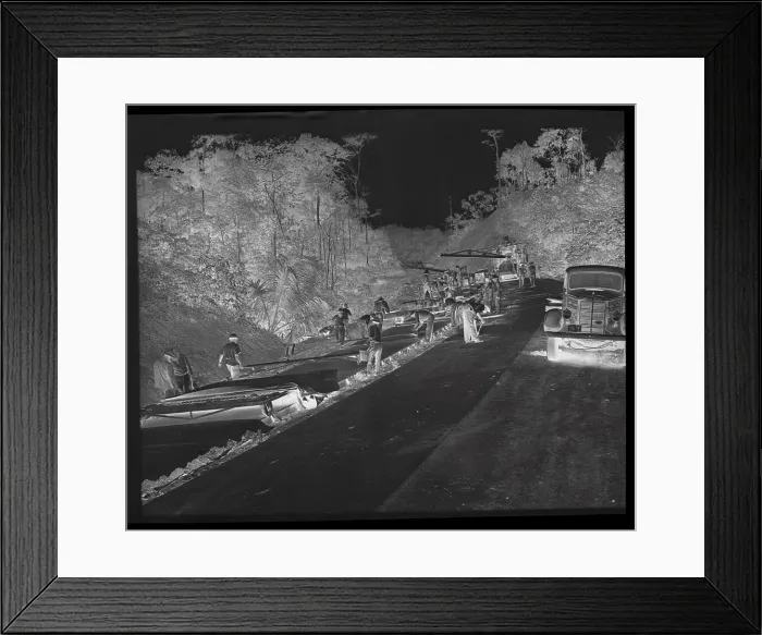 Framed Print : Workers at Panama Canal Zone Framed Print : Workers at Panama Canal Zone