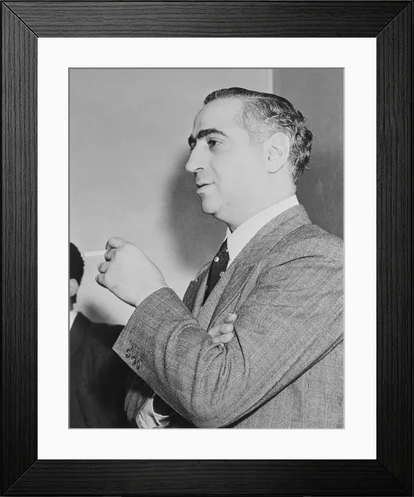 Framed Print : Frankie Carbo Standing with His Arms Folded Framed Print : Frankie Carbo Standing with His Arms Folded