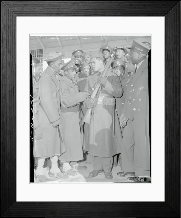Framed Print : Joe Louis Surrounded by Army Buddies Framed Print : Joe Louis Surrounded by Army Buddies