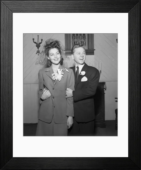 Framed Print : Mickey Rooney and Ava Gardner Framed Print : Mickey Rooney and Ava Gardner