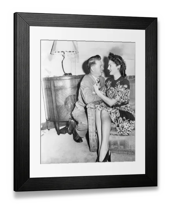 Framed Print : Mickey Rooney and Ava Gardner After Marriage Framed Print : Mickey Rooney and Ava Gardner After Marriage