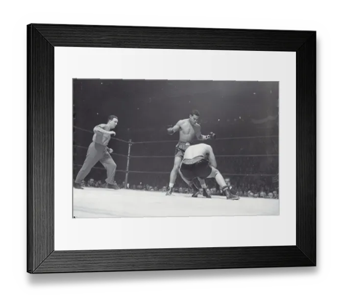 Framed Print : Joe Louis Knocking out Buddy Baer Framed Print : Joe Louis Knocking out Buddy Baer