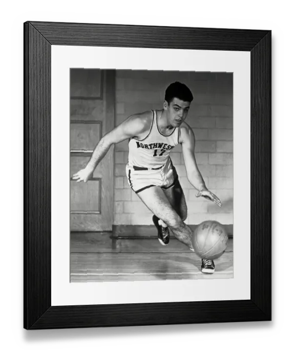 Framed Print : Otto Graham Running With Basketball Framed Print : Otto Graham Running With Basketball