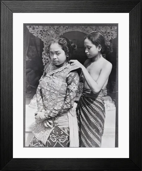 Framed Print : Women Preparing For Ceremonial Dance Framed Print : Women Preparing For Ceremonial Dance