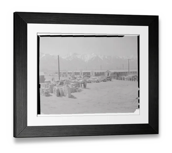 Framed Print : View of Japanese Interns Relocation Camp Framed Print : View of Japanese Interns Relocation Camp