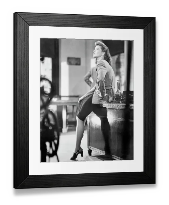 Framed Print : Actress Katharine Hepburn in Woman of the Year Framed Print : Actress Katharine Hepburn in Woman of the Year