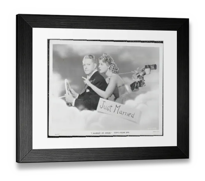 Framed Print : Artistic Advertisement Presentation for I Married An Angel Framed Print : Artistic Advertisement Presentation for I Married An Angel
