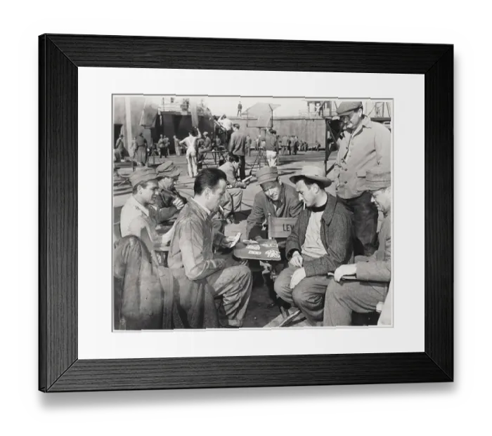 Framed Print : Humphrey Bogart and Other Actors Playing Cards Framed Print : Humphrey Bogart and Other Actors Playing Cards