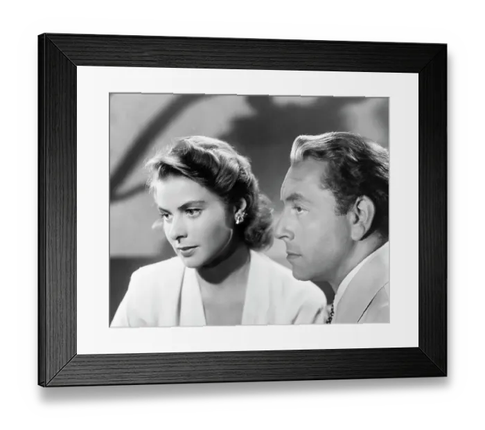 Framed Print : Ingrid Bergman and Paul Henreid in Casablanca Framed Print : Ingrid Bergman and Paul Henreid in Casablanca