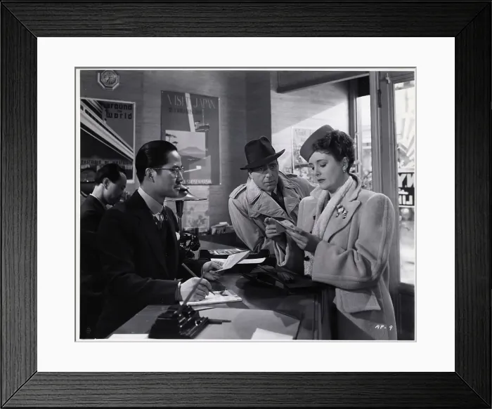 Framed Print : Keye Luke, Humphrey Bogart & Mary Astor Framed Print : Keye Luke, Humphrey Bogart & Mary Astor