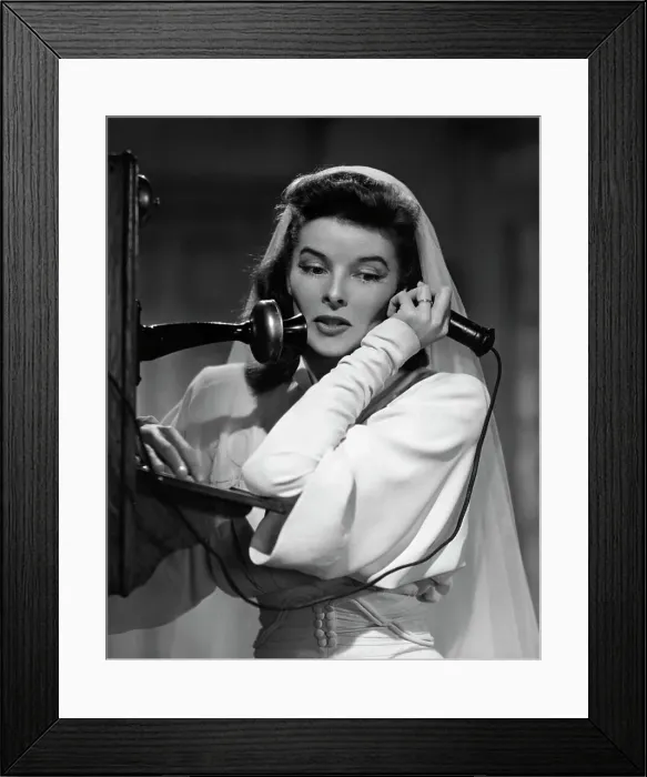 Framed Print : Katharine Hepburn in Woman of the Year