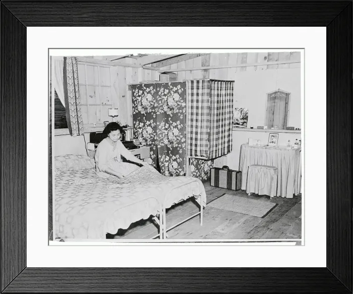 Framed Print : Japanese Woman on Her Bed Framed Print : Japanese Woman on Her Bed