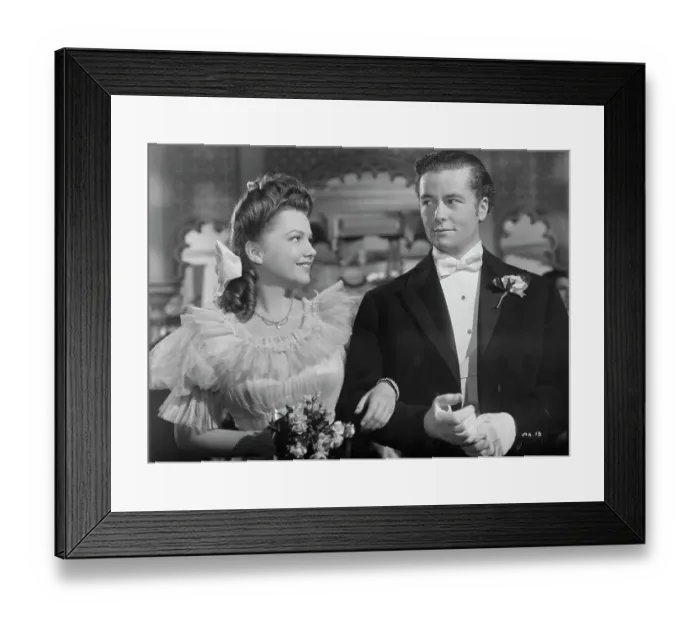 Framed Print : Anne Baxter And Tim Holt In Film Still Framed Print : Anne Baxter And Tim Holt In Film Still