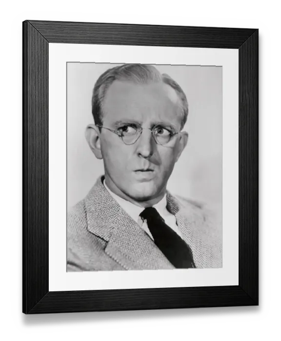 Framed Print : Kay Kyser Wearing Suit and Tie with Eyeglasses Framed Print : Kay Kyser Wearing Suit and Tie with Eyeglasses