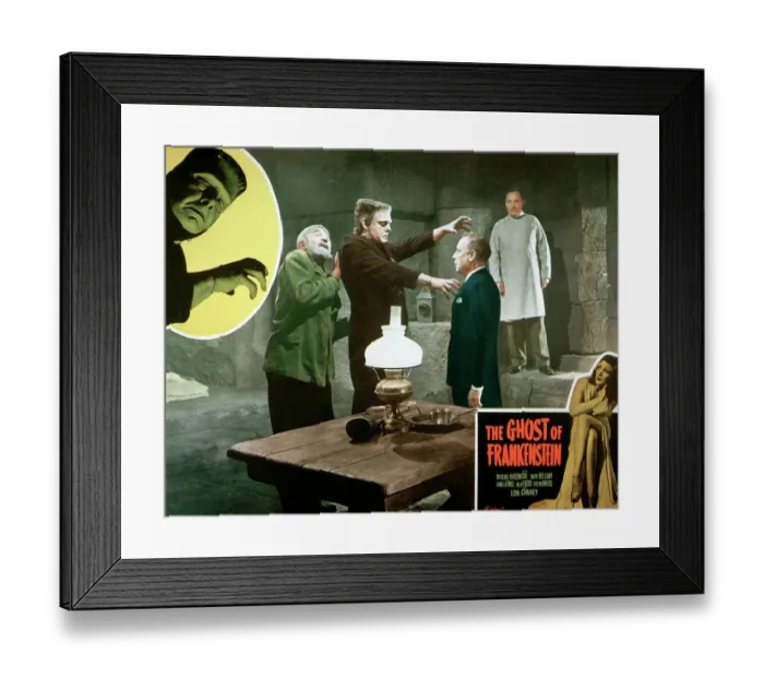 Framed Print : The Ghost of Frankenstein Movie Poster Framed Print : The Ghost of Frankenstein Movie Poster