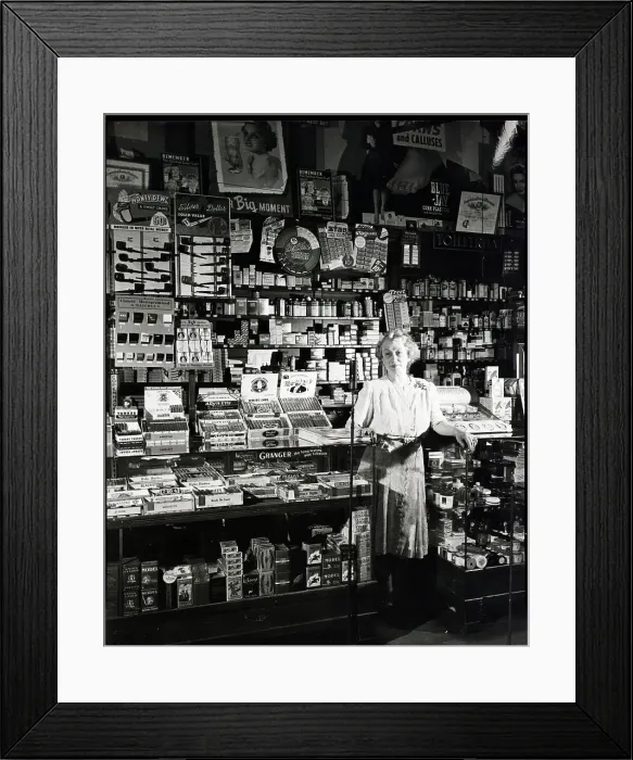 Framed Print : Women In Drugstore Framed Print : Women In Drugstore
