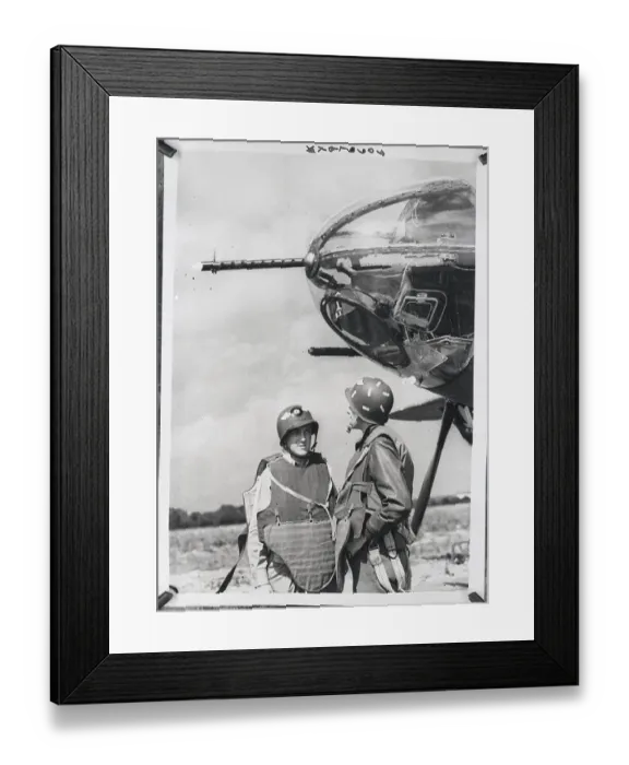 Framed Print : Lt. Talking With Crew Member Framed Print : Lt. Talking With Crew Member