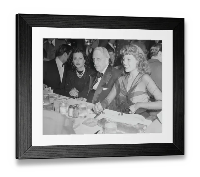 Framed Print : William Randolph Hearst Sr. at the Palladium with Actresses Framed Print : William Randolph Hearst Sr. at the Palladium with Actresses