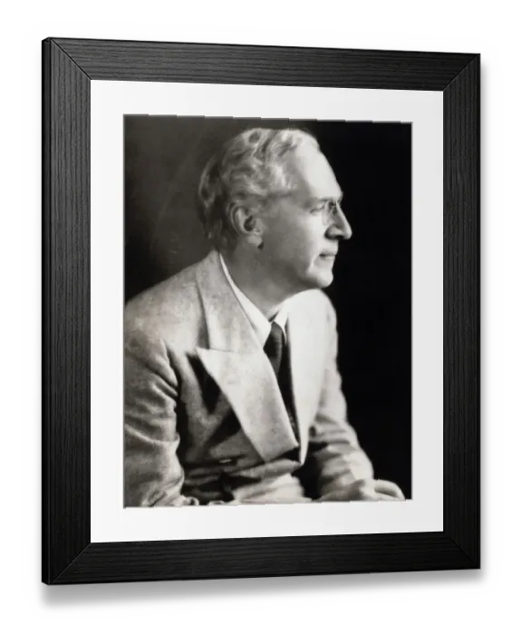 Framed Print : Portrait of Upton Sinclair Framed Print : Portrait of Upton Sinclair