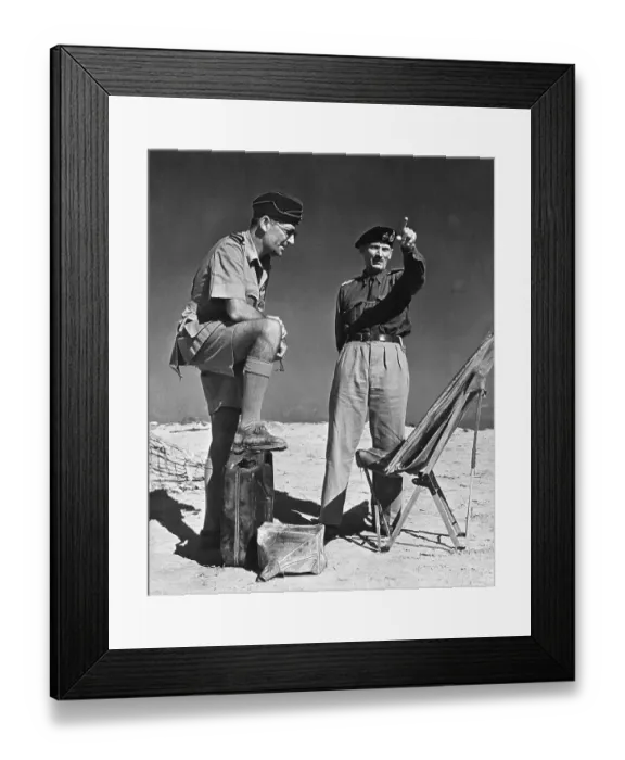 Framed Print : Arthur Coningham and Bernard L. Montgomery Framed Print : Arthur Coningham and Bernard L. Montgomery