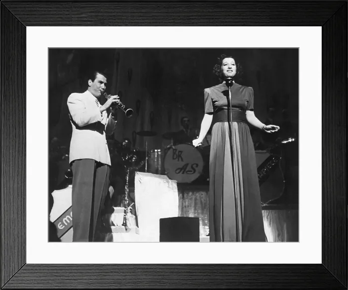 Framed Print : Artie Shaw and Vocalist Performing Framed Print : Artie Shaw and Vocalist Performing