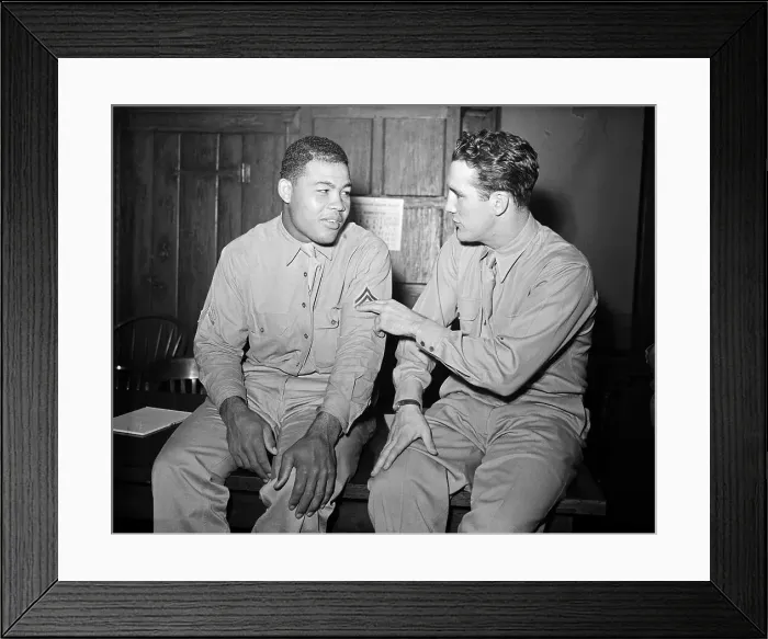 Framed Print : Joe Louis and Billy Conn Conversing Framed Print : Joe Louis and Billy Conn Conversing