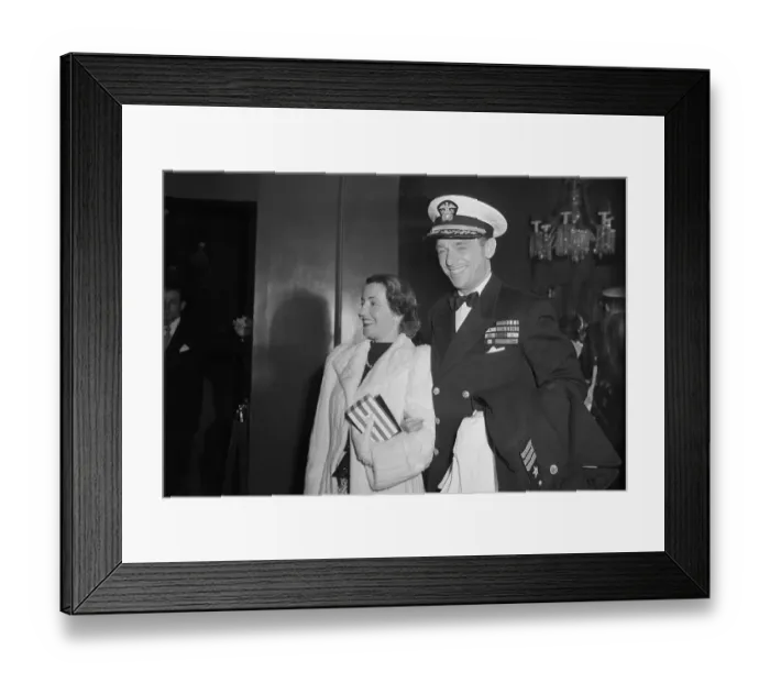 Framed Print : Douglas Fairbanks with His Wife Framed Print : Douglas Fairbanks with His Wife