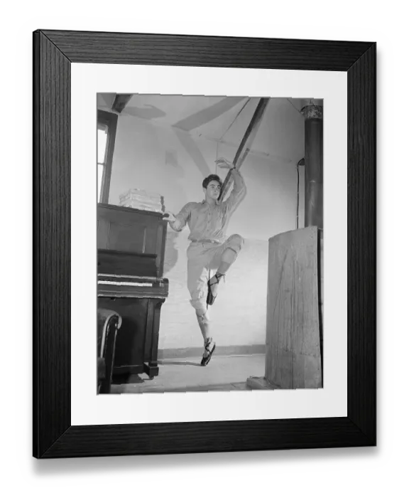 Framed Print : Choreographer Nelson Barclift Dancing in Ballet Sippers Framed Print : Choreographer Nelson Barclift Dancing in Ballet Sippers
