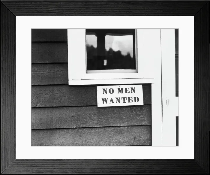 Framed Print : Help Not Wanted Sign in West Virginia Framed Print : Help Not Wanted Sign in West Virginia