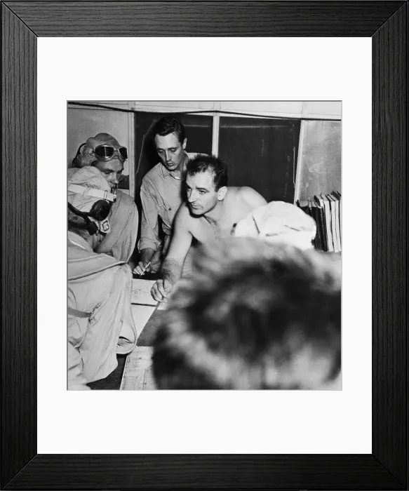 Framed Print : Joseph McCarthy Meeting with Pilots Framed Print : Joseph McCarthy Meeting with Pilots
