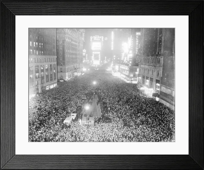 Framed Print : War Time New Years Celebration Framed Print : War Time New Years Celebration