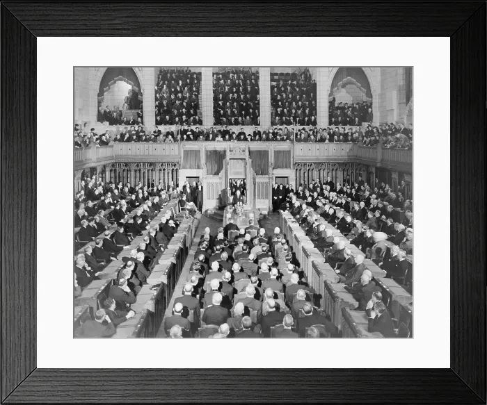 Framed Print : Winston Churchill Addressing Joint Session Framed Print : Winston Churchill Addressing Joint Session