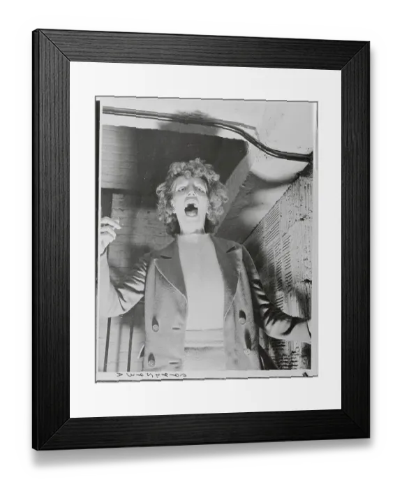 Framed Print : Woman Screaming Framed Print : Woman Screaming