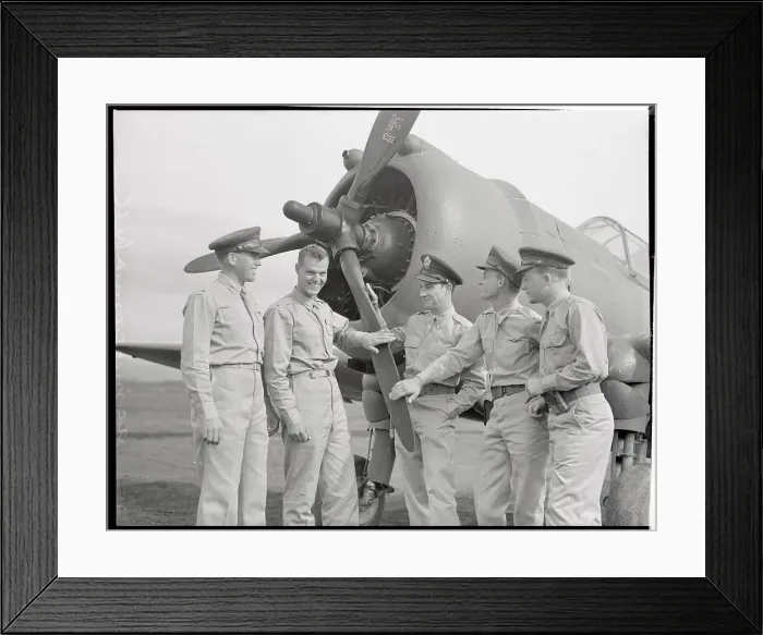 Framed Print : Portrait of George S. Welch with Others Framed Print : Portrait of George S. Welch with Others