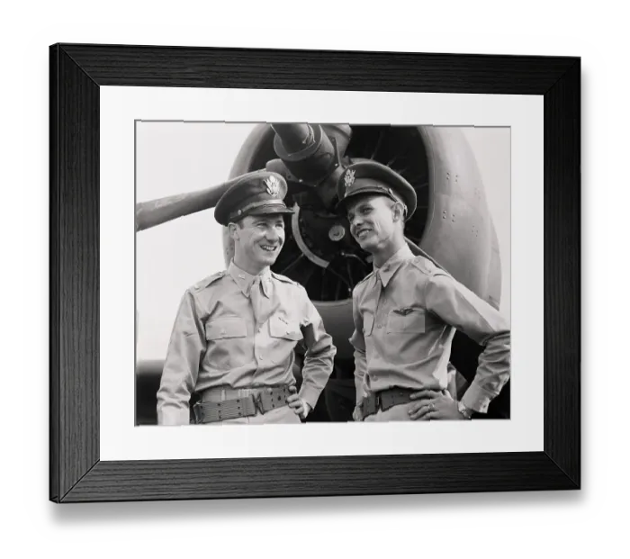 Framed Print : Portrait of George S. Welch with Kenneth M. Taylor Framed Print : Portrait of George S. Welch with Kenneth M. Taylor