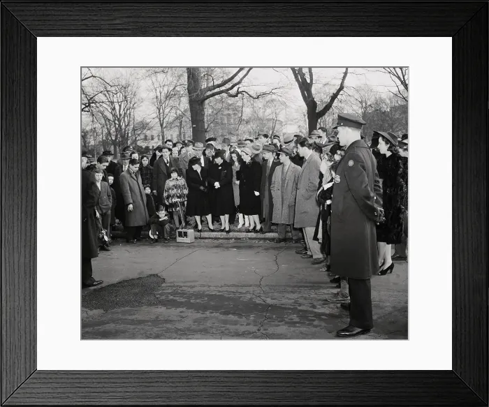 Framed Print : Americans Hear Churchill Address Congress Framed Print : Americans Hear Churchill Address Congress
