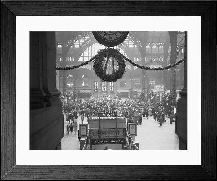 Framed Print : View of Penn Station During World War Two Framed Print : View of Penn Station During World War Two