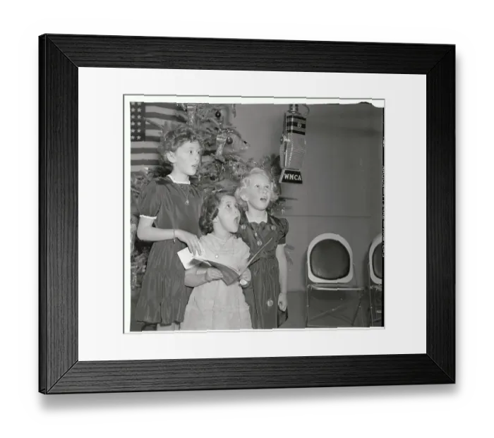 Framed Print : Sisters Singing Christmas Carols for War Efforts Framed Print : Sisters Singing Christmas Carols for War Efforts